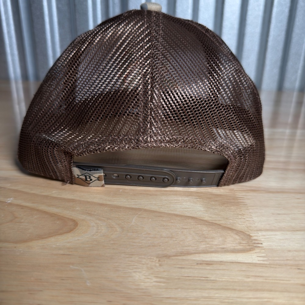 BURLEBO Camo Trucker Hat with Embroidered Mallard Duck - Picture 2 of 3